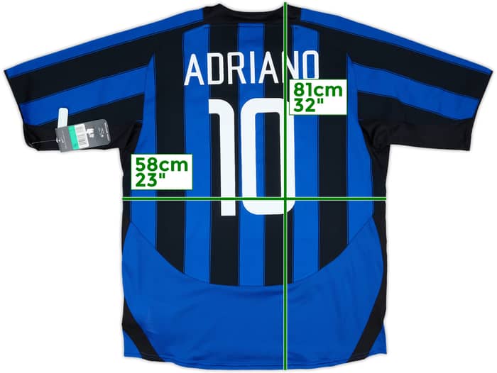2003-04 Inter Milan Home Shirt Adriano #10 (XL)