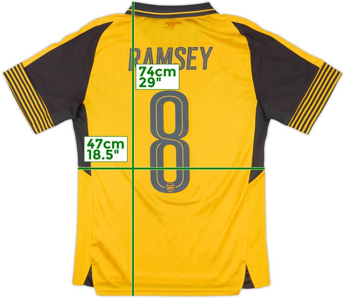 2016-17 Arsenal Away Shirt Ramsey #8 - 6/10 - (S)