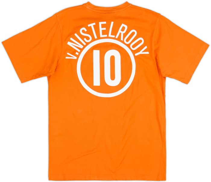 2006-07 Netherlands Nike Cotton Tee v.Nistelrooy #10 - 8/10 - (S)