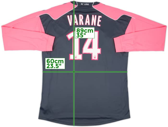2010-11 Lens Away L/S Shirt Varane #14 - 10/10 - (XXL)