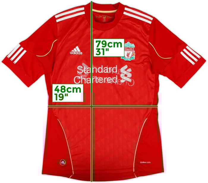2010-12 Liverpool Home Shirt - 4/10 - (M)