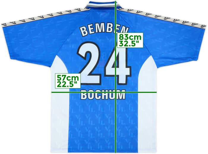 1999-01 VFL Bochum Home Shirt Bemben #24 - 9/10 - (L)