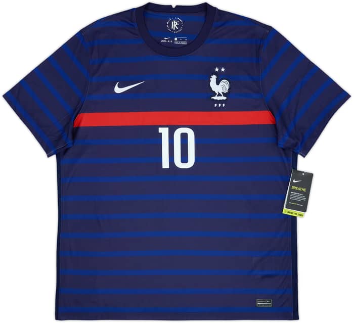 2020-21 France Home Shirt Mbappe #10 (XL)