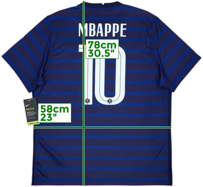 2020-21 France Home Shirt Mbappe #10 (XL)
