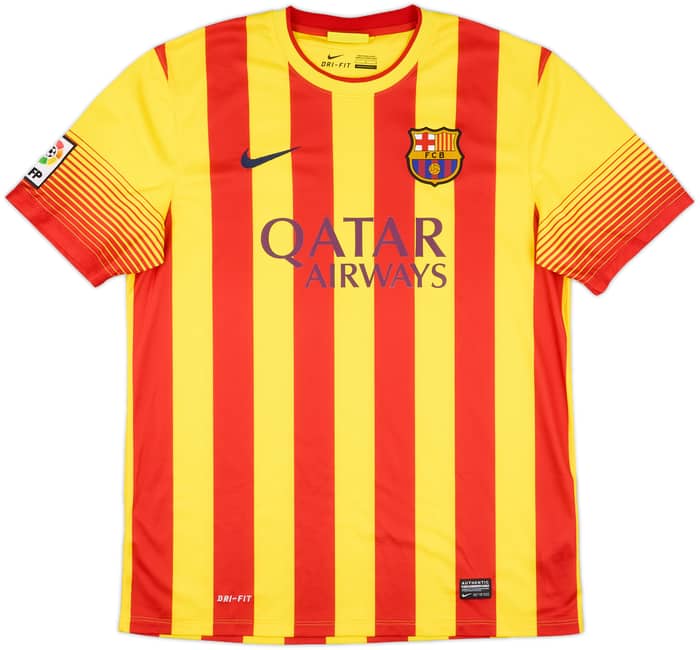 2013-15 Barcelona Away Shirt Fabregas #4 - 10/10 - (L)