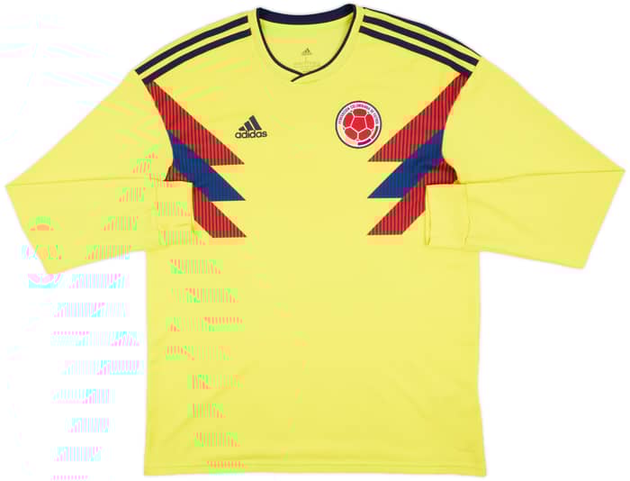 2018-19 Colombia Home L/S Shirt - 9/10 - (L)