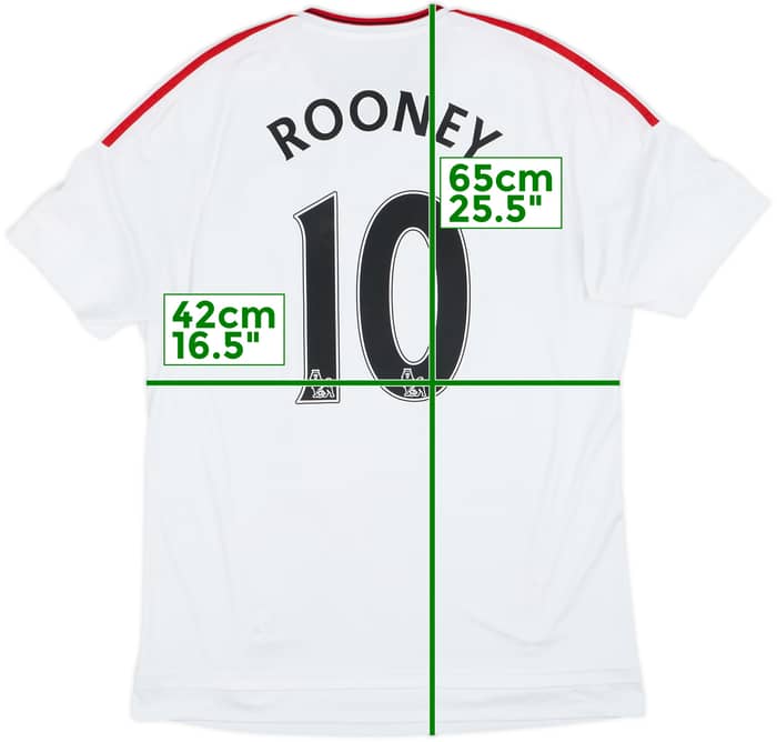 2015-16 Manchester United Away Shirt Rooney #10 - 6/10 - (L)