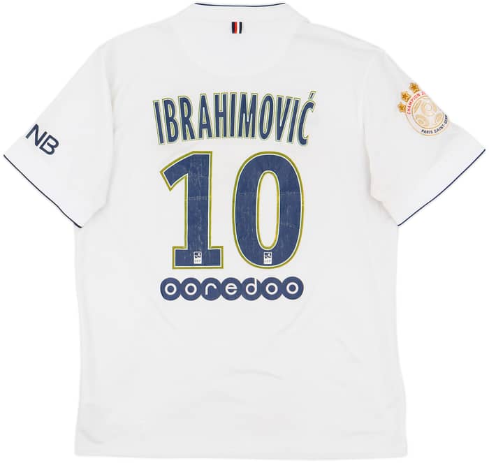 2014-15 Paris Saint-Germain Away Shirt Ibrahimovic #10 - 5/10 - (L)