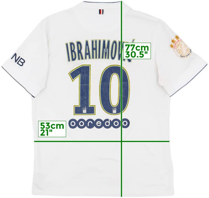 2014-15 Paris Saint-Germain Away Shirt Ibrahimovic #10 - 5/10 - (L)