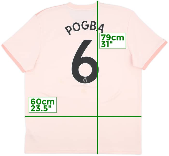 2018-19 Manchester United Away Shirt Pogba #6 - 9/10 - (XL)