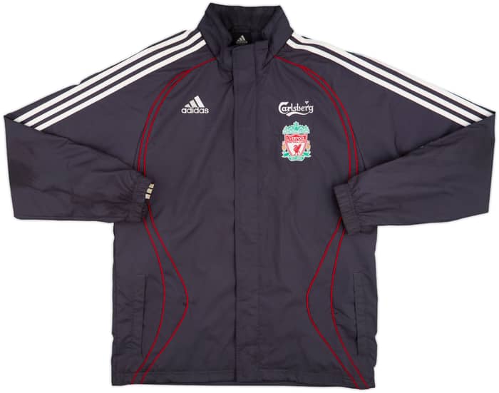 2006-07 Liverpool adidas Hooded Rain Jacket - 7/10 - (S)