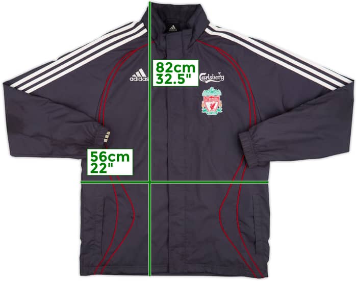 2006-07 Liverpool adidas Hooded Rain Jacket - 7/10 - (S)