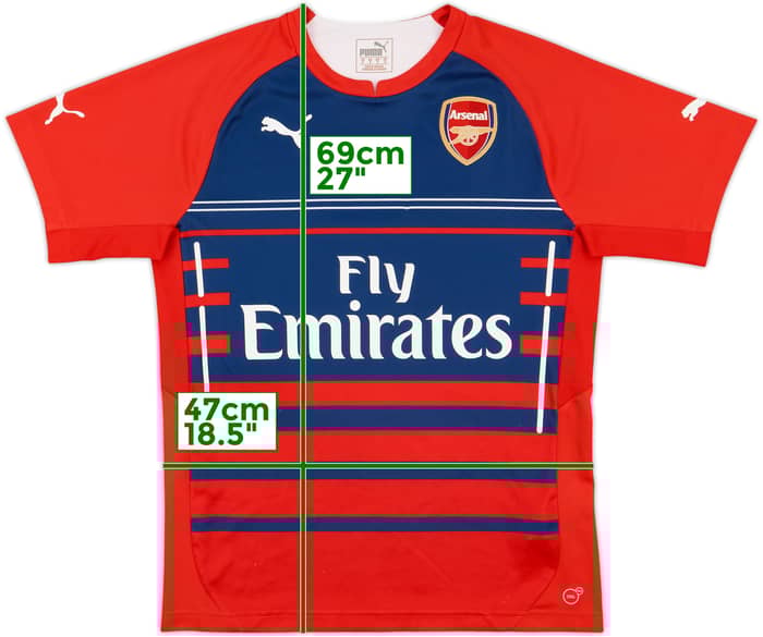 2015-16 Arsenal Puma Training Shirt - 8/10 - (S)