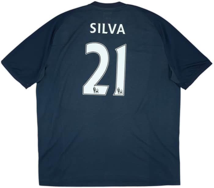 2010-12 Manchester City Away Shirt Silva #21 - 6/10 - (3XL)
