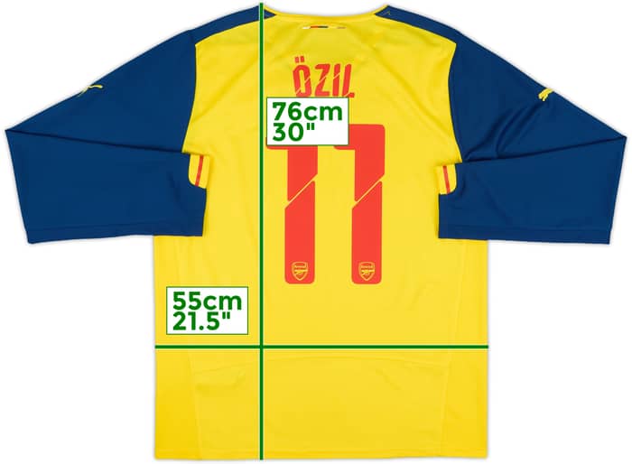 2014-15 Arsenal Away L/S Shirt Ozil #11 - 9/10 - (L)
