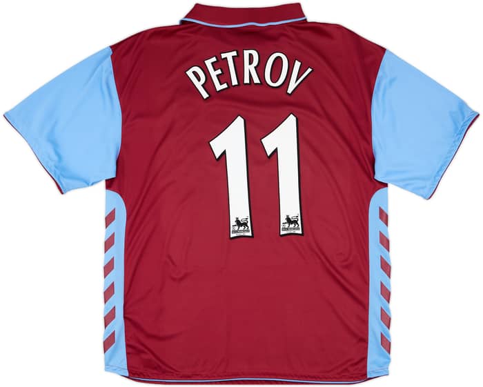 2006-07 Aston Villa Home Shirt Petrov #11 - 9/10 - (XL)