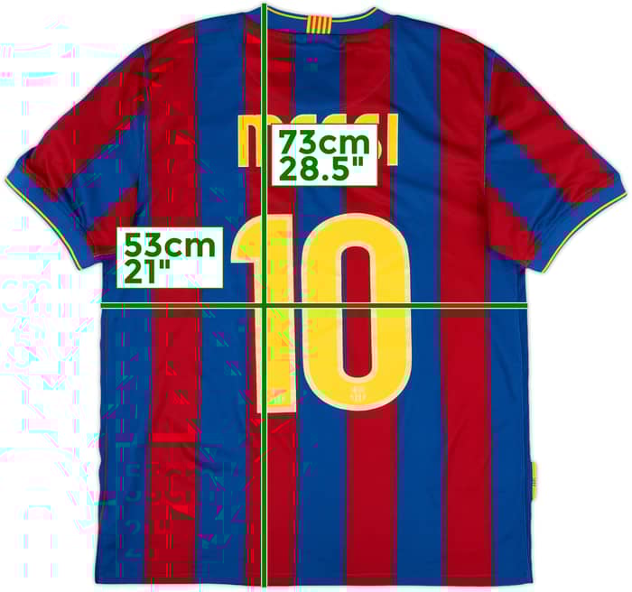 2009-10 Barcelona Home Shirt Messi #10 - 7/10 - (M)