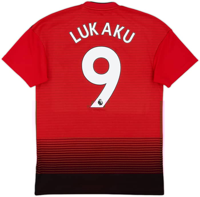 2018-19 Manchester United Home Shirt Lukaku #9 - 8/10 - (S)