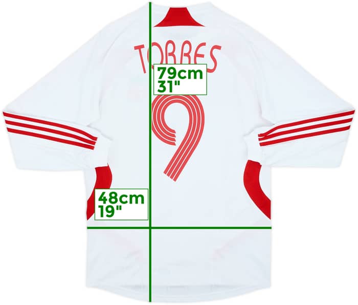 2007-08 Liverpool Away L/S Shirt Torres #9 - 5/10 - (S)