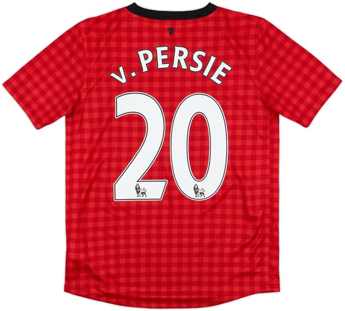 2012-13 Manchester United Home Shirt v.Persie #20 - 8/10 - (L.Boys)