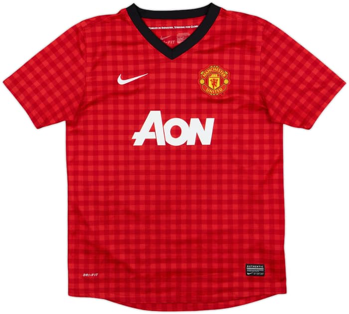 2012-13 Manchester United Home Shirt v.Persie #20 - 8/10 - (L.Boys)