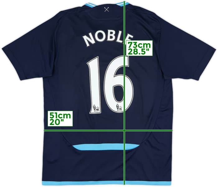 2009-10 West Ham Away Shirt Noble #16 - 8/10 - (M)