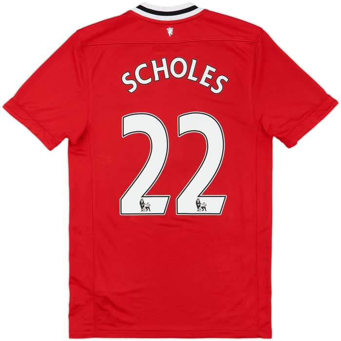 2011-12 Manchester United Home Shirt Scholes #22 - 8/10 - (S)