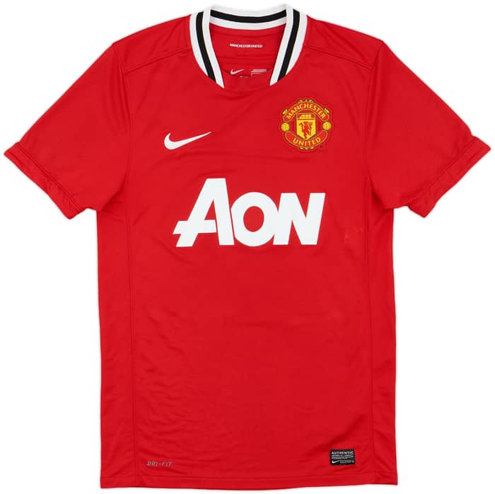 2011-12 Manchester United Home Shirt Scholes #22 - 8/10 - (S)