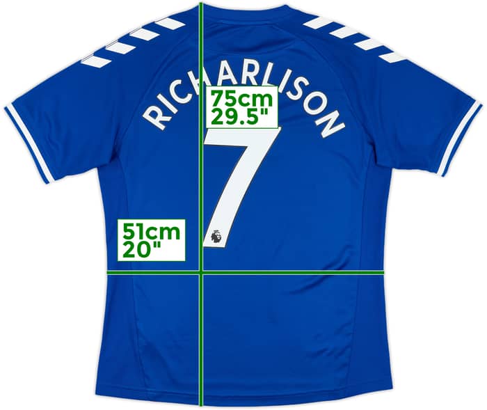 2020-21 Everton Home Shirt Richarlison #7 - 9/10 - (L)