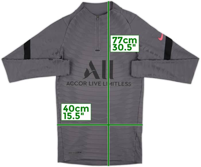 2021-22 Paris Saint-Germain Nike Dri-Fit ADV 1/4 Zip Training Top - 8/10 - (XS)