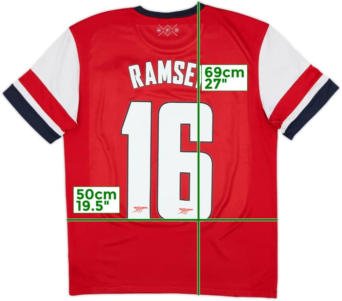 2012-14 Arsenal Home Shirt Ramsey #16 - 5/10 - (M)