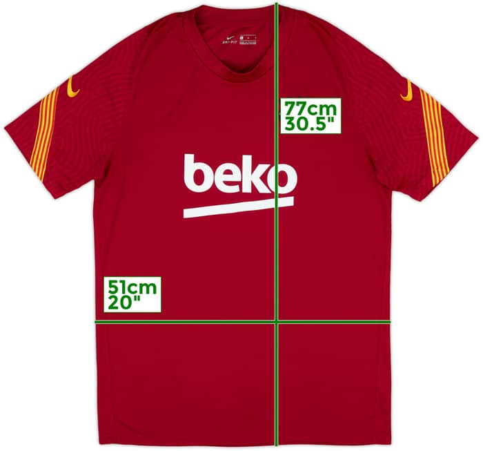 2020-21 Barcelona Nike Training Shirt - 9/10 - (L)