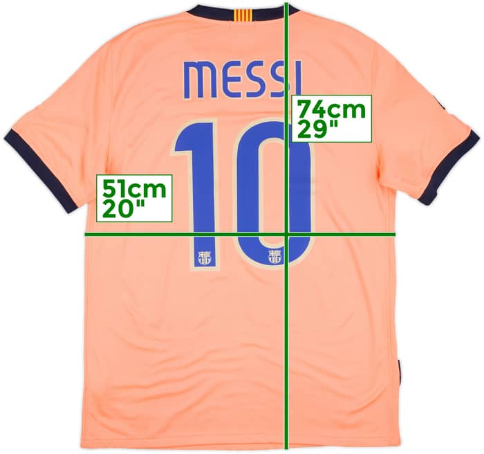 2009-10 Barcelona Away Shirt Messi #10 - 7/10 - (M)