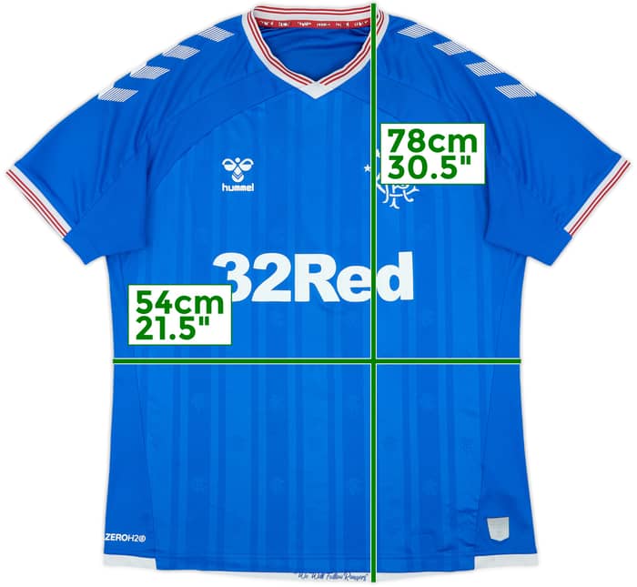 2019-20 Rangers Home Shirt - 7/10 - (XL)