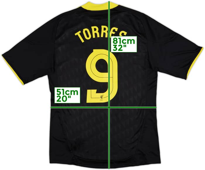 2010-11 Liverpool Third Shirt Torres #9 - 6/10 - (M)