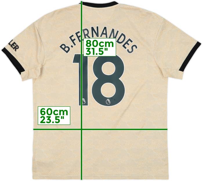 2019-20 Manchester United Away Shirt B.Fernandes #18 - 5/10 - (XL)