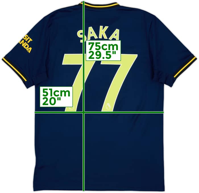 2019-20 Arsenal Third Shirt Saka #77 - 10/10 - (M)