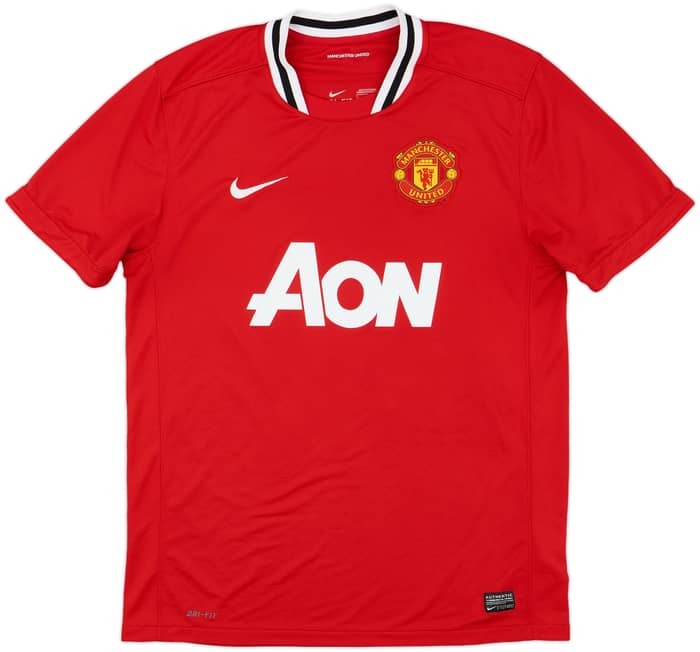 2011-12 Manchester United Home Shirt Valencia #25 - 6/10 - (L)