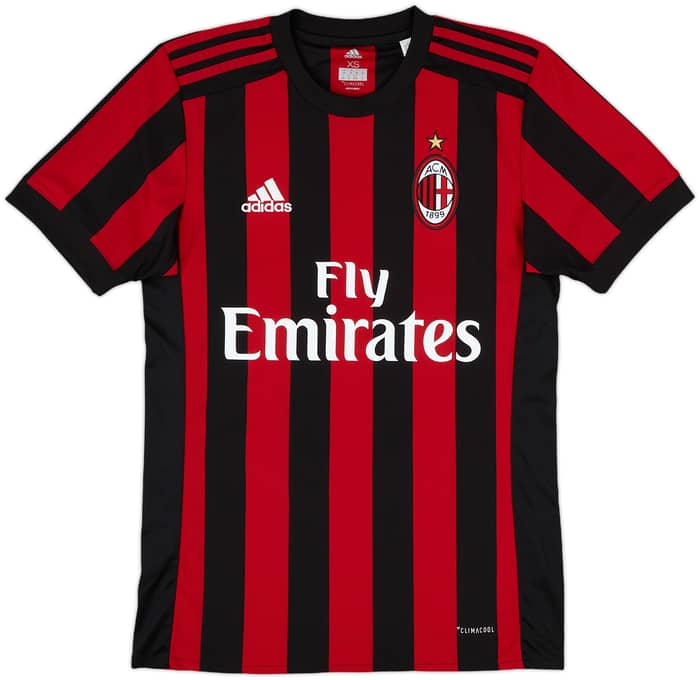 2017-18 AC Milan Home Shirt Andre Silva #9 - 9/10 - (XS)