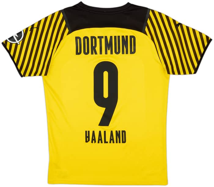 2021-22 Borussia Dortmund Home Shirt Haaland #9 - 5/10 - (S)