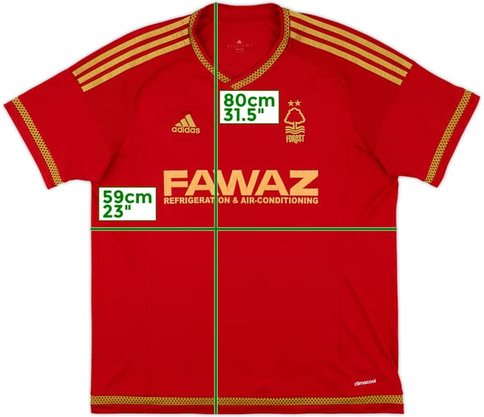 2015-16 Nottingham Forest Home Shirt - 7/10 - (XL)