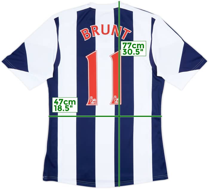 2013-14 West Brom Home Shirt Brunt #11 - 10/10 - (M)