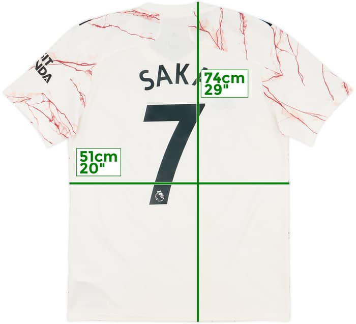 2020-21 Arsenal Away Shirt Saka #7 - 10/10 - (M)