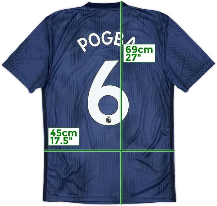 2018-19 Manchester United Third Shirt Pogba #6 - 10/10 - (S)