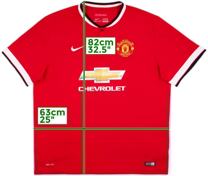 2014-15 Manchester United Home Shirt - 5/10 - (XXL)