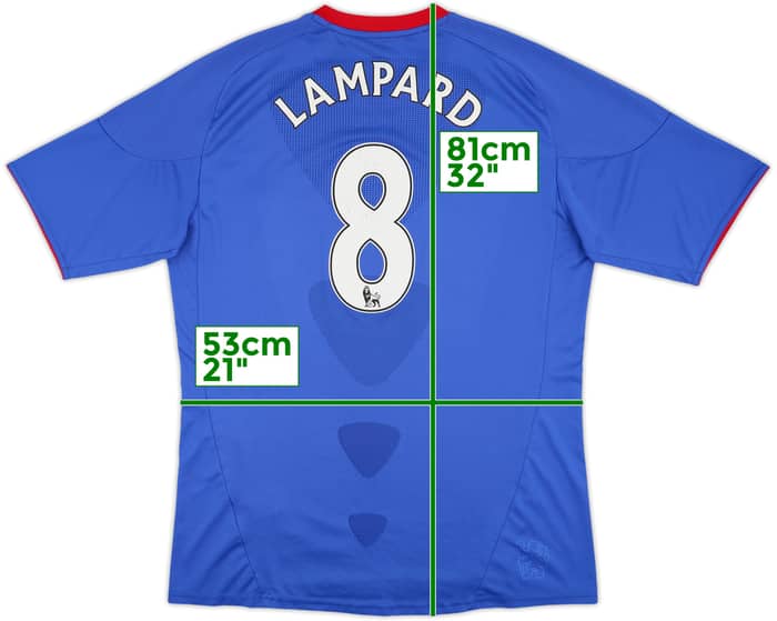 2010-11 Chelsea Home Shirt Lampard #8 - 7/10 - (XL)