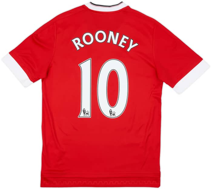 2015-16 Manchester United Home Shirt Rooney #10 - 10/10 - (XL.Boys)
