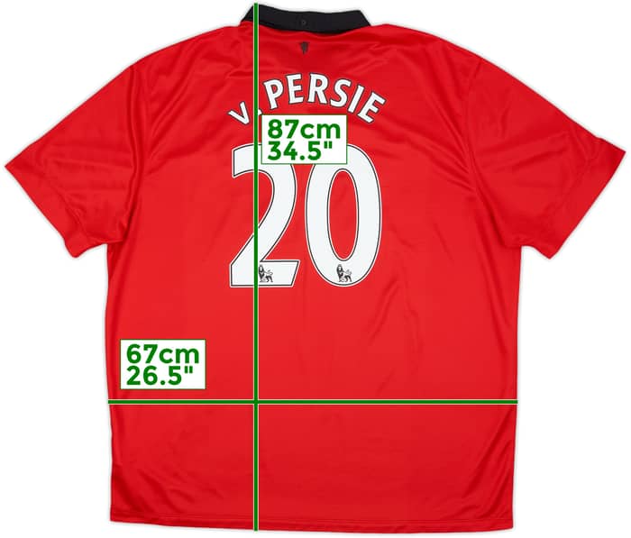 2013-14 Manchester United Home Shirt V.Persie #20 - 6/10 - (3XL)