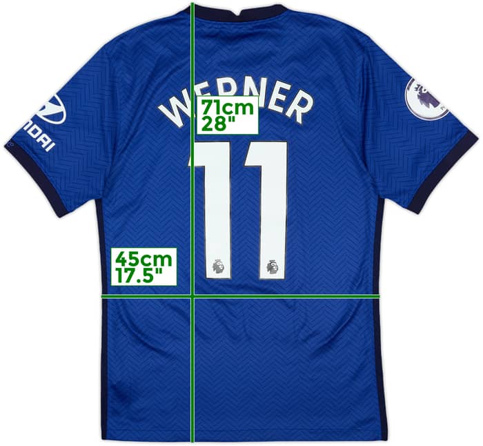 2020-21 Chelsea Home Shirt Werner #11 - 9/10 - (S)