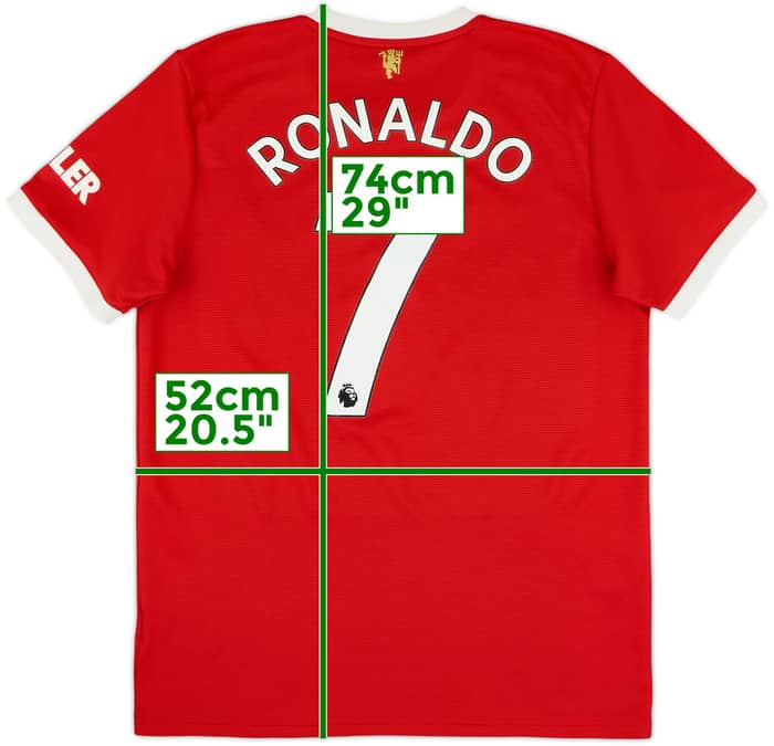 2021-22 Manchester United Home Shirt Ronaldo #7 - 7/10 - (M)